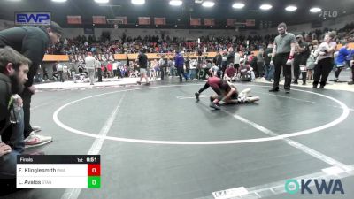 55 lbs Final - Easton Klinglesmith, Perry Wrestling Academy vs Liam Avalos, Standfast OKC