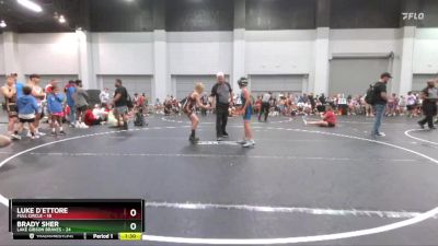 90 lbs Finals (2 Team) - Luke D`Ettore, Full Circle vs Brady Sher, Lake Gibson Braves