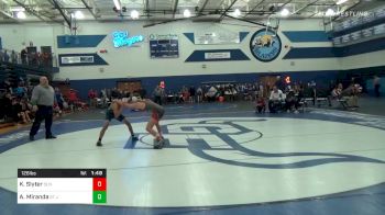 126 lbs Prelims - Keegan Slyter, Olathe North vs Angel Miranda, St James Academy