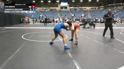 145 lbs Semifinal - Eve Herlyn, Central Methodist University vs Samantha Graciano, Carl Albert