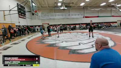 84 lbs Semifinal - Hadley Henton, North Big Horn Rams vs Dylan Moody, Eastside United Wrestling Club