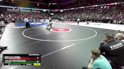 D2-157 lbs Quarterfinal - Breylin Goebel, Darlington/Black Hawk vs Steven Kielpikowski, Denmark