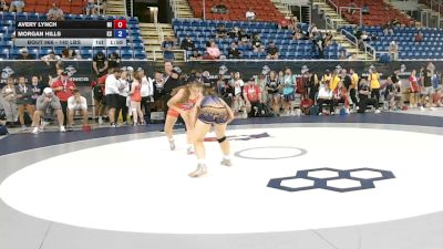 140 lbs Cons. Rd Of 64 - Avery Lynch, Michigan vs Morgan Hills, Kansas