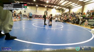 49 lbs Consi Of 4 - Jax Miller, HURRICANE WRESTLING ACADEMY vs Maisyn Malone, Bartlesville Wrestling Club