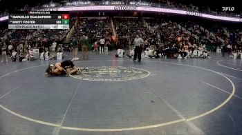 4A 138 lbs 5th Place Match - Brett Foster, Davie vs Marcello Scaldaferri, South Mecklenburg High School