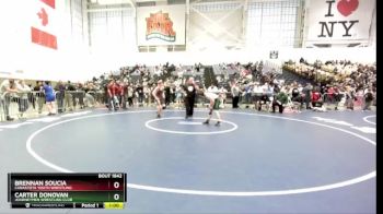 128 lbs Cons. Round 3 - Carter Donovan, Journeymen Wrestling Club vs Brennan Soucia, Canastota Youth Wrestling