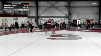 285 lbs Quarterfinal - Brandon Lavasta, New England College vs Benjamin Katz, Springfield