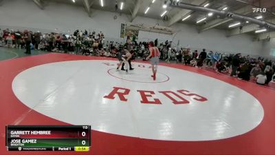 113 lbs Cons. Round 2 - Garrett Hembree, Eaton vs Jose Gamez, Brighton