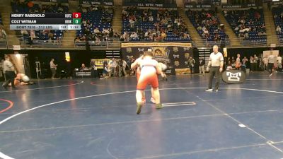 212 lbs Consy 1 - Henry Rabenold, Kutztown vs Colt Witman, Berks Catholic