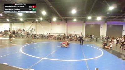 54 lbs Round Of 16 - Christopher Moreno, Reign WC vs Alaina Saavedra, Top Rank Hammers