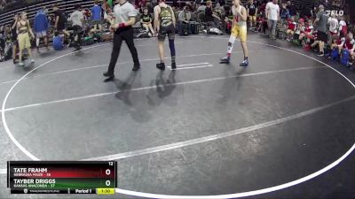 130 lbs Round 5 (6 Team) - Tayber Driggs, Kansas Anaconda vs Tate Frahm, Nebraska Maize