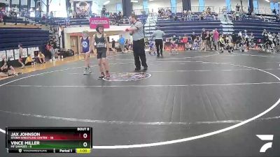 65 lbs Round 2 (8 Team) - Jax Johnson, Storm Wrestling Center vs VINCE MILLER, MF Savages