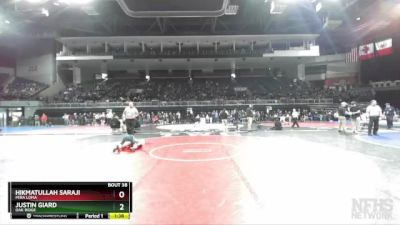 120 lbs Champ. Round 1 - Hikmatullah Saraji, Mira Loma vs Justin Giard, Oak Ridge