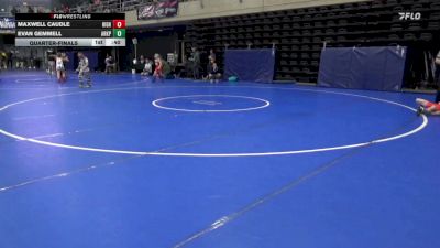 50 lbs Quarterfinal - Maxwell Caudle, Highland vs Evan Gemmell, Arkport