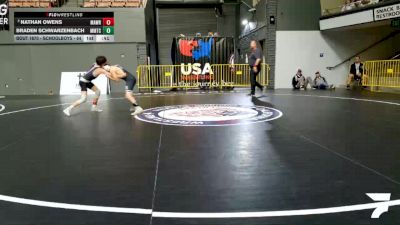 Schoolboys - 84 lbs Champ. Round 2 - Nathan Owens, MatTime Wrestling vs Braden Schwarzenbach, MTC - MANTANONA TRAINING CENTER
