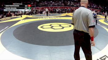 D1-157 lbs Quarterfinal - Jake Piontkowski, Olentangy vs Drake Brasiel, Aurora