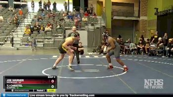 215 lbs Quarterfinals (8 Team) - Joe Warner, MacArthur vs TJ Christel, Glenpool