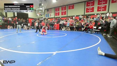 132 lbs Round Of 16 - Cale Bridgewater, Kiefer High School vs Gabriel Panhofer, Bishop Kelley