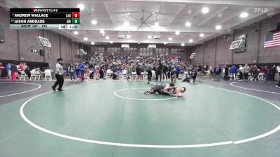 132 lbs Quarterfinal - Jason Andrade, Golden West vs Andrew Wallace, Cabrillo
