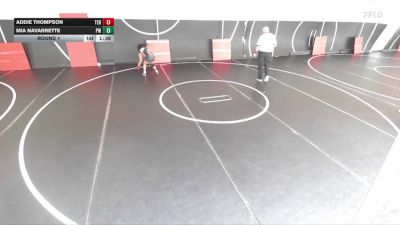 100-105 lbs Round 1 - Addie Thompson, Terminators vs Mia Navarrette, PREMIER WRESTLING