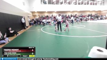 53 lbs Cons. Round 3 - Treyson Ross, Punisher Wrestling Company vs Maddex Weinert, Cherry Creek Wrestling Club