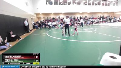 53 lbs Cons. Round 3 - Treyson Ross, Punisher Wrestling Company vs Maddex Weinert, Cherry Creek Wrestling Club