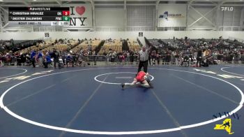 75 lbs Semifinal - Dexter Zalewski, Perry Youth Wrestling Club vs Christian Hiralez, Club Not Listed