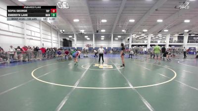 156 lbs Consolation - Sofia George, Top Flight Wrestling Academy vs Emersyn Lane, Maine Trappers WC
