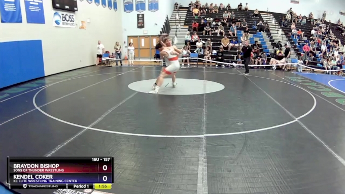 157 lbs Round 1 - Braydon Bishop, Sons Of Thunder Wrestling vs Kendel ...