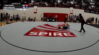 61 kg Cons. Round 4 - Dale Corbin, Wyoming Seminary College Preparatory High School Wrestling vs Gabe Gonzales, Viking Wrestling Club (IA)