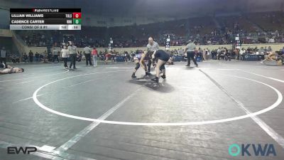 126 lbs Consi Of 8 #1 - Lillian Williams, Tulsa Blue T Panthers vs Cadence Carter, Vinita Kids Wrestling