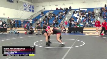 124 lbs Cons. Semi - Ivana Boulter, Palomar College vs Carol Ann Bruskiewicz, University Nevada Las Vegas