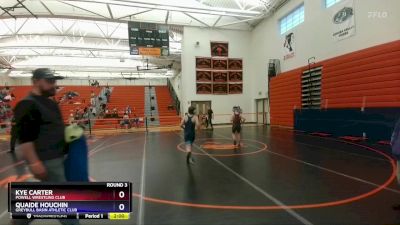 92-96 lbs Round 3 - Kye Carter, Powell Wrestling Club vs Quaide Houchin, Greybull Basin Athletic Club