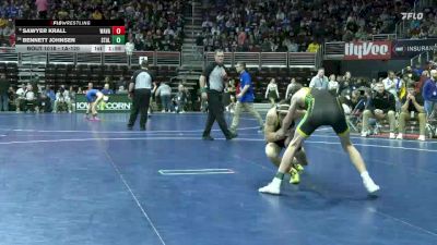 1A-120 lbs Champ. Round 1 - Sawyer Krall, Wapsie Valley vs Bennett Johnsen, St. Albert