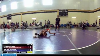 74 lbs Quarterfinal - Corbin Lorek, Bulldog Premier Wrestling Club vs Bronx Allison, Delta Wrestling Club Inc.