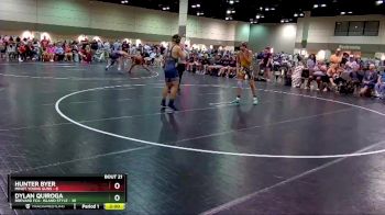 160 lbs Round 3 (16 Team) - Dylan Quiroga, Brevard FCA- Island Style vs Hunter Byer, Minot Young Guns