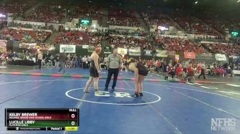 G - 235 lbs Cons. Round 4 - Lucille Libby, Flathead Girls vs Kelby Brewer, Billings Senior High School Girls