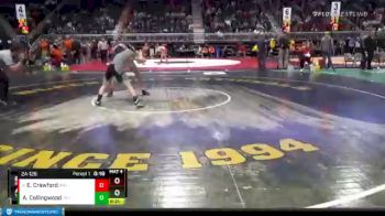 2A-126 lbs Cons. Round 3 - Ethan Crawford, Rocky Mountain vs Aidan Collingwood, Tongue River