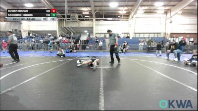 58 lbs 3rd Place - Bowen Brown, Shelton Wrestling Academy vs Socorro Hinojos, Texas Elite Wrestling Club