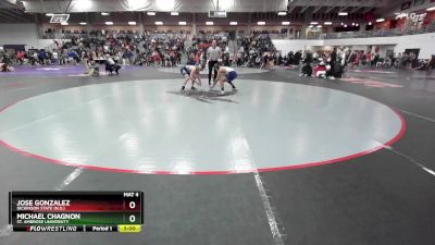 125 lbs Champ. Round 3 - Michael Chagnon, St. Ambrose University vs Jose Gonzalez, Dickinson State (N.D.)