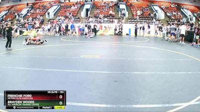 152 lbs Cons. Round 1 - Frenchie Ford, Victory Elite Wrestling vs Brayden Woods, All American Training Center