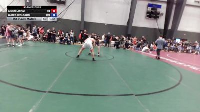 14U Boys Festival FS FS - 140 lbs 5th Place Match - Aiden Lopez, Team Elevate Wrestling vs James Wolfard, West Kitsap WC