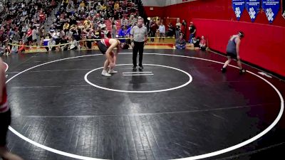 215 lbs Cons. Round 2 - Cameron Gray, Ligonier Valley Hs vs Kameron Dietrick, Plum Hs