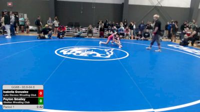 93.6-94.6 lbs Champ. Round 2 - Isabella Gonzalez, Lake Stevens Wrestling Club vs Peyton Smalley, Shelton Wrestling Club