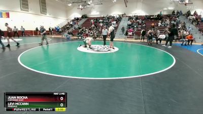 215 lbs Cons. Round 5 - Levi McCann, Pinedale vs Juan Rocha, Cheyenne East