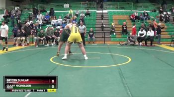 285 lbs Semifinal - Clilff Nicholson, Medina vs Brycen Dunlap, Monroeville