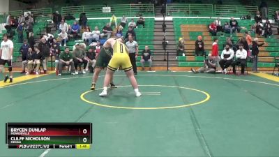 285 lbs Semifinal - Clilff Nicholson, Medina vs Brycen Dunlap, Monroeville