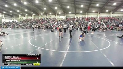 160 lbs Champ. Round 1 - Canyon Cottle, Jr. Wildcat Wrestling Association (Richfield, UT) vs Daxtyn Dolan, Fremont Wrestling Club