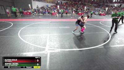 138 lbs Cons. Round 2 - Aliyah Solis, Tri-County vs Sophia DeZiel, JJ`s Club Wrestling