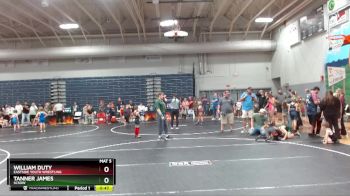 70 lbs Semifinal - William Duty, Eastside Youth Wrestling vs Tanner James, SCSOW